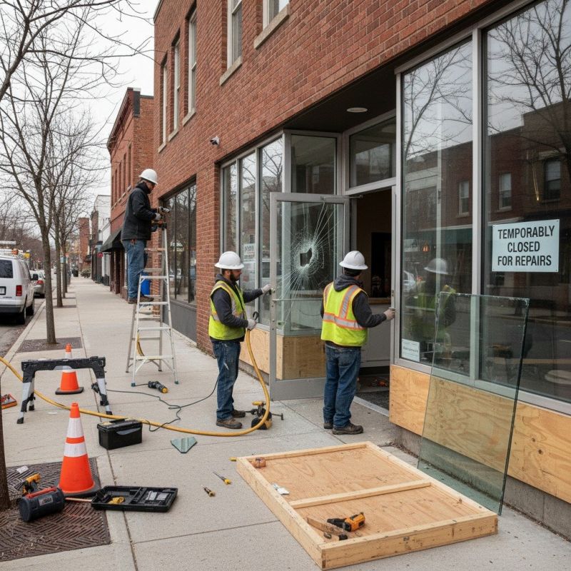 Storefront Door Repair detail